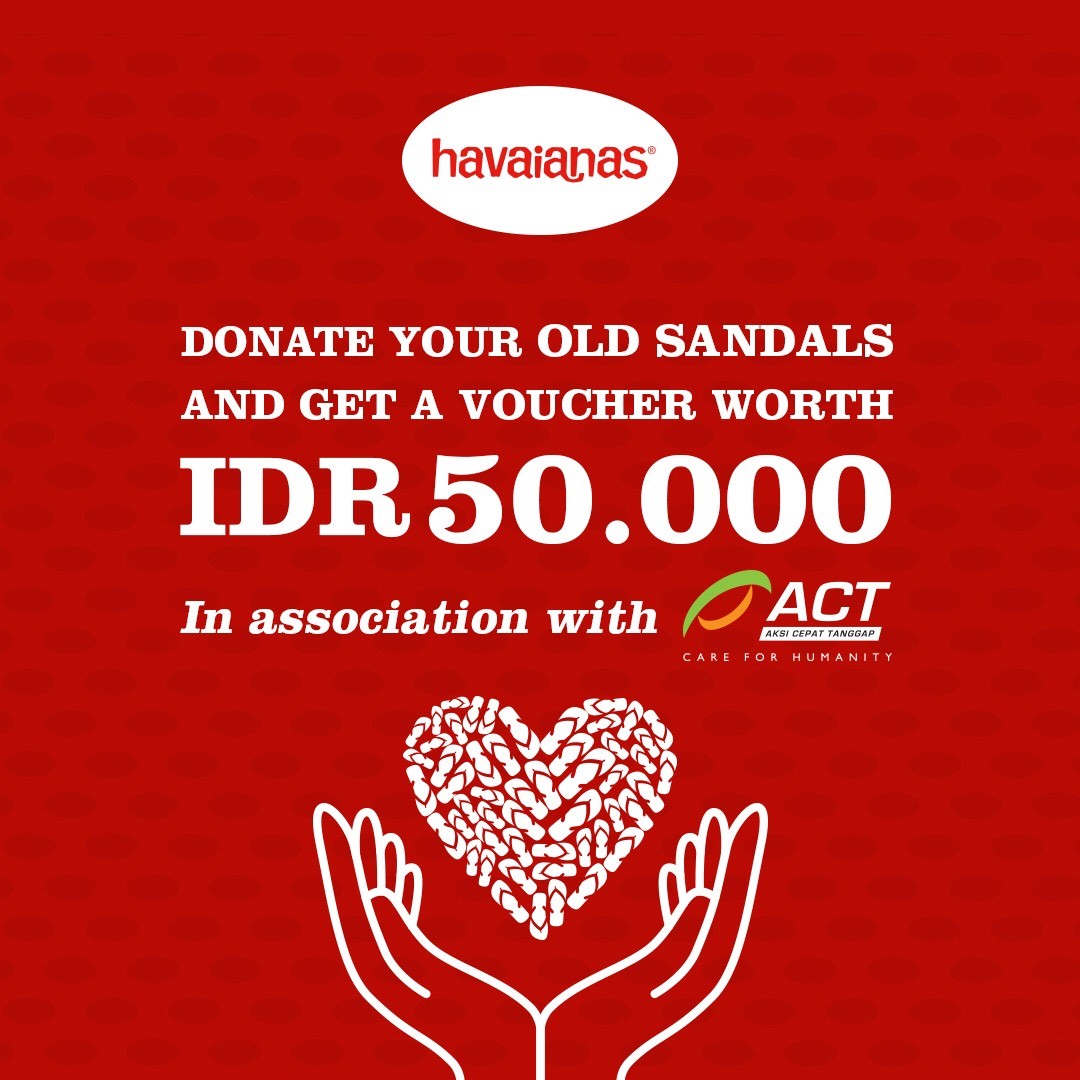  Donate Your Old Sandals   Kampanye dari  Havaianas  