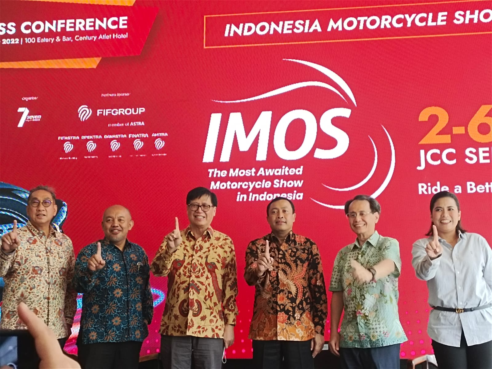 Konferensi pers Indonesia Motorcycle Show (IMOS) yang diselenggarakan oleh Asosiasi Sepeda Motor Indonesia (AISI)